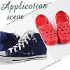 8Pcs 4 Styles Iron Cable Chain Shoes Chain HJEW-GO00204-5
