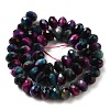 Natural Rainbow Tiger Eye Beads Strands G-NH0002-D01-04-3