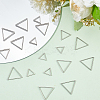 DIY 304 Stainless Steel Triangle Dangle Earrings Making Kit DIY-DR0001-40-4