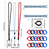3Pcs 3 Colors Nylon Cord Neck Straps DIY-GF0008-34C-2