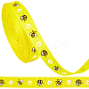 Polyester Bees Printed Grosgrain Ribbons SRIB-WH20020-018F-1