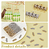 80Pcs 2 Colors Tibetan Style Alloy Chandelier Component Links FIND-PH0018-72-4
