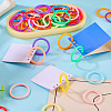 140Pcs 14 Styles Plastic Twisted Loose Leaf Book Binder Hinged Rings FIND-TA0008-26-6