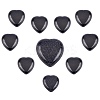 10Pcs Synthetic Blue Goldstone Cabochons G-SC0001-51A-1
