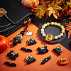16Pcs 4 Styles Halloween Silicone Beads SIL-SC0002-09-4
