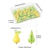 36Pcs 2 Colors Acrylic Gourd Pendants PALLOY-FS00068-3