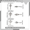 30Pcs 3 Styles Tibetan Style Alloy Pendants TIBEP-LP0001-23-2
