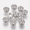 Brass Micro Pave Grade AAA Cubic Zirconia Pendants ZIRC-G086-09P-NR-1