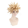 Short Blonde Wavy Cosplay Party Wigs OHAR-I015-03-9