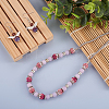 64Pcs 8 Colors Two-Tone Handmade Polymer Clay Disco Ball Beads RB-SW0001-01-7