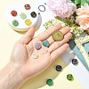 14Pcs 14 Colors Handmade Lampwork Beads LAMP-CJ0002-86-4