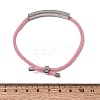 Round Nylon Milan Cord Slider Bracelet Making BJEW-L722-01P-12-3