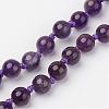 Amethyst Beaded and Gemstone Beaded Necklaces NJEW-P148-01-3