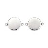 Tarnish Resistant 304 Stainless Steel Cabochon Connector Settings STAS-G170-26P-14mm-2