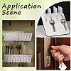 1 Set Plastic Blank Key Tags with Steel Keychain Clasps AJEW-SP0001-44-5