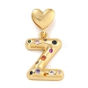 Brass Micro Pave Colorful Cubic Zirconia Pendants LS-KK-P281-01G-Z-1