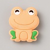Frog Food Grade Eco-Friendly Silicone Focal Beads LS-SIL-WH0006-29G-1