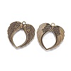 Tibetan Style Alloy Wing Large Pendants LS-TIBEP-S100-AB-NR-2