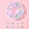 320Pcs 8 Colors Opaque Acrylic Beads FIND-FS0002-84-7