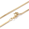 Brass Snake Chain Necklaces LS-X-NJEW-I247-03G-3