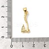 Rack Plating Brass Micro Pave Cubic Zirconia Pendants KK-Z086-66G-05-3