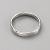 201 Stainless Steel Simple Plain Band Ring for Men Women RJEW-WH0015-06E-2