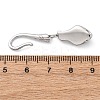 Brass S-Hook Clasps KK-U059-27P-02-3
