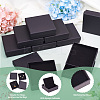 18Pcs Kraft Cotton Filled Cardboard Paper Jewelry Set Boxes CBOX-TA0001-11-4