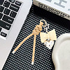 1Pc Imitation Leather Keychain AJEW-CL0001-09C-7