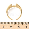 Bat Hammered 304 Stainless Steel Cuff Rings LS-RJEW-S626-03G-3