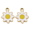 Ion Plating(IP) 304 Stainless Steel Enamel Pendants STAS-U032-03G-1