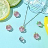 6Pcs 3 Styles Transparent Resin Fruit Pendants FIND-YW0005-65-5