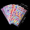 14 Sheets 7 Style Waterproof Laser Plastic Self Adhesive Stickers DIY-SZ0002-72-2