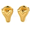 304 Stainless Steel Stud Earrings EJEW-I316-01G-Y-1