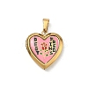 304 Stainless Steel Locket Pendants STAS-H255-02G-11-1