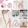250Pcs Wood European Rondelle Beads WOOD-PH0003-47B-5