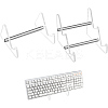 2Pcs 2 Style Acrylic Keyboard Display Stands with Platinum Plated Iron Supports ODIS-CP0001-13-7