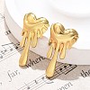 304 Stainless Steel Stud Earrings for Women EJEW-U047-01G-2
