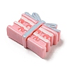Spring Cherry Blossoms Theme Opaque Resin Cake with Bowknot Decoden Cabochons RESI-E055-02H-2