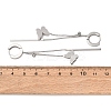 304 Stainless Steel Hoop Earrings EJEW-F393-15P-5