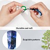 2Pcs 2 Colors Anti-Lost Neck Silicone Ring Neck Lanyards AJEW-GF0006-75-7