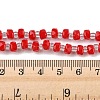Opaque Glass Beads Strands GLAA-P076-01C-08-4