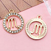 Zinc Alloy Crystal Rhinestone Pendants WGC2D94-08-1