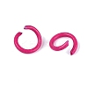 Spray Painted Iron Open Jump Rings IFIN-T017-04C-09-2