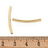 Brass Curved Tube Beads KK-H503-04G-01-3