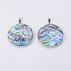 Abalone Shell/Paua Shell Pendants SSHEL-L008-23P-3
