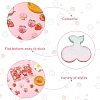 50Pcs 5 Styles Transparent Resin Cabochons CRES-YW0002-50-2