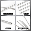 10Pcs 304 Stainless Steel Hollow Tube STAS-OC0001-31-4