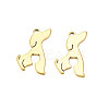 Ion Plating(IP) 201 Stainless Steel Pendants STAS-T063-178G-2
