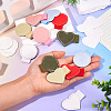 12Pcs 12 Colors Imitation Leather Self-adhesion Pen Holder AJEW-TA0002-60-8